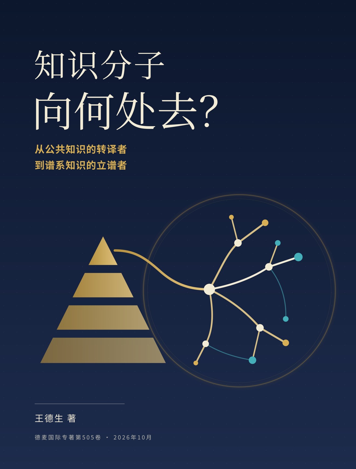 知识分子向何处去 王德生著 蓝金色封面